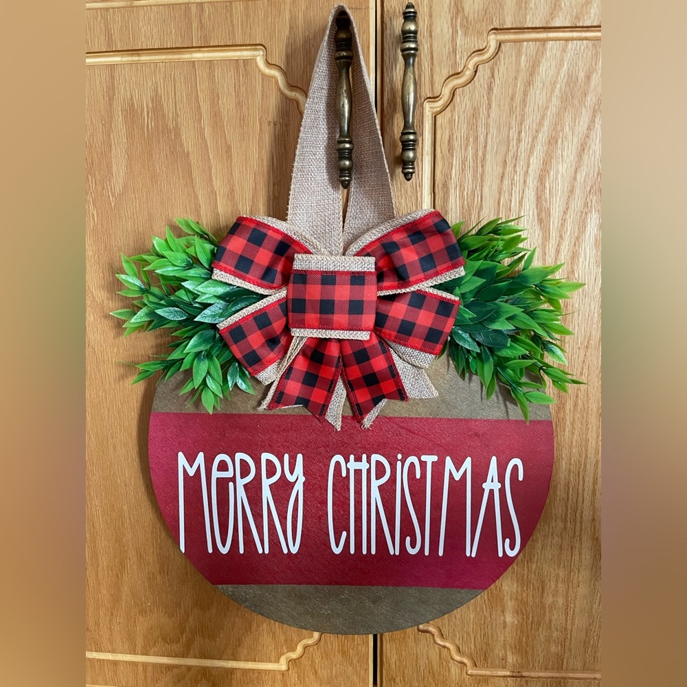 Holiday door sign